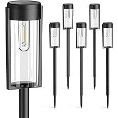 Solar Powered Incandescent Bulbs Pathway Lights Waterproof Garden Walkway Yard Backyard Lawn Landscape Lighting