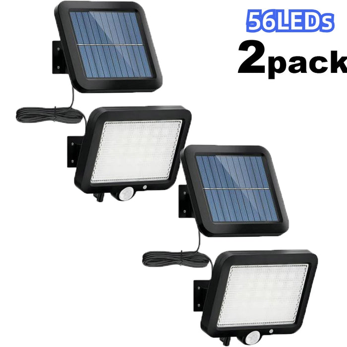 Solar Lights Outdoor with Lights Reflector and 3 Lighting Modes Solar Motion Sensor Wall Lights IP65 Waterproof for Garden Yard