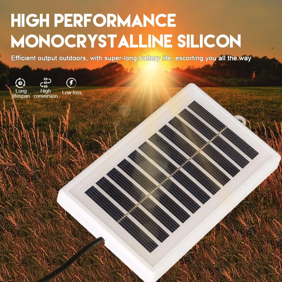 Solar Camping Equipment Emergency Tool Portable Power Source for Outdoor Use Travel Camping Flashlight Fan Mobile Phone Charging