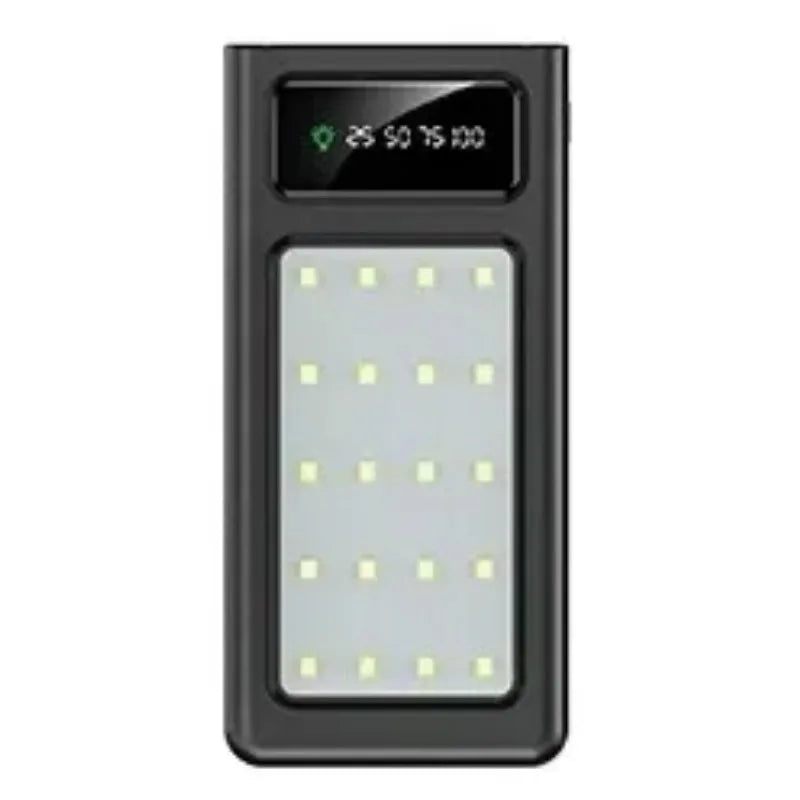 500000MAH 200000mAh 300000mAh Solar BCAK Power Bank, Convenient Ultra-thin Built-in Cable, Outdoor Camping Mobile Power Supply