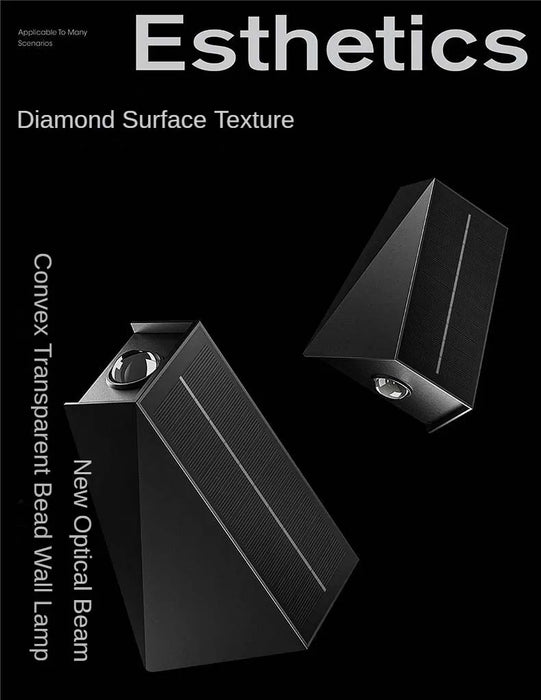 Solar Wall Lights Outdoor Garden Lighting External Solar Powered Led Outdoor Lamp Wall Sconces Yard and Garden Decors Decoration