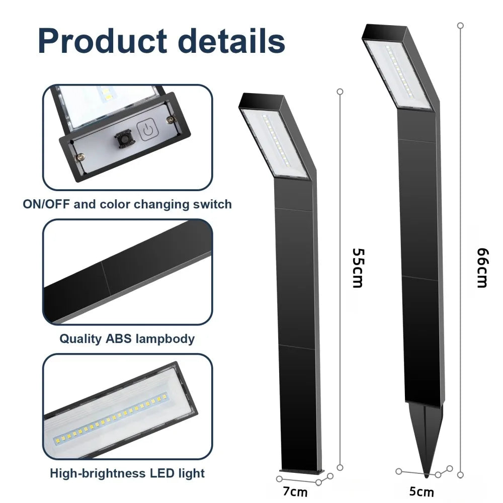 1/4 Pack Solar Pathway Lights Outdoor Solar Lights IP65 Waterproof Garden Lights Solar Lamp Outdoor Landscape Lamps for Lawn