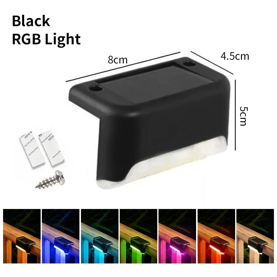 1/4/8/pcs Outdoor LED Solar Deck Lights Waterproof Fence Post Solar Lights for Courtyard Patio Stairs Step Yard Garden Decor