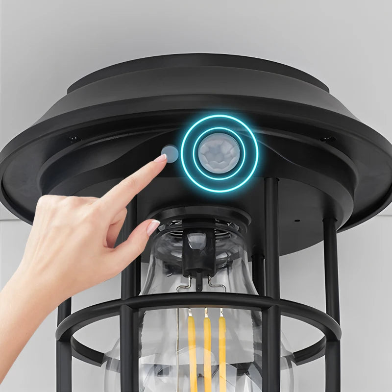 1200LM Warm Solar Camping Lights Lawn Lights Wall Lamps Solar Outdoor Lights Courtyard Garden Decoration Night Light Mood lights