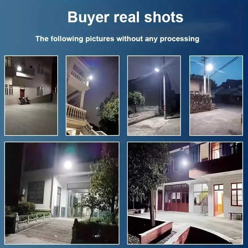 Powerful Solar Light Outdoor Solar Street Light 804LED 6500K IP65 Waterproof Street Light For Garage Garden Terrace