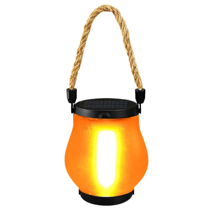 Camping Tent lamp Solar Flame Lights Solar Powered LED Light Waterproof 2 Modes Adjustable Tent Lantern Yard Decor Lamp For Camp
