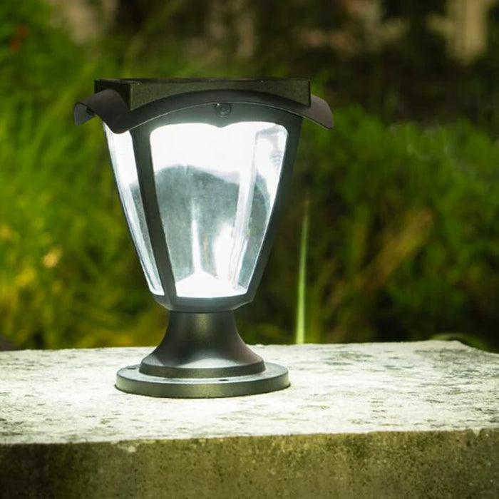 Simple Solar Column Pillar Light Outdoor LED Post Deck Cap Fence Landscape Lamp Waterproof Decor Garden Gate Solar Power Lamp
