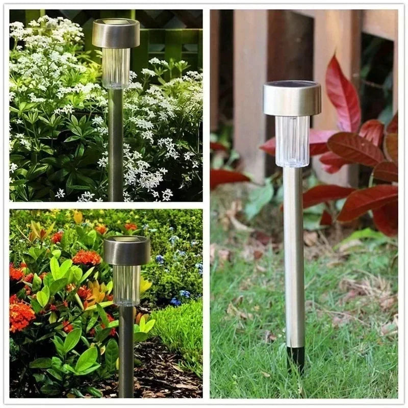 LED Solar Pathway Lawn Lights Outdoor IP65 Waterproof Lantern Decoration Lamps for Garden Walkway Path Driveway Patio Yard Lawn