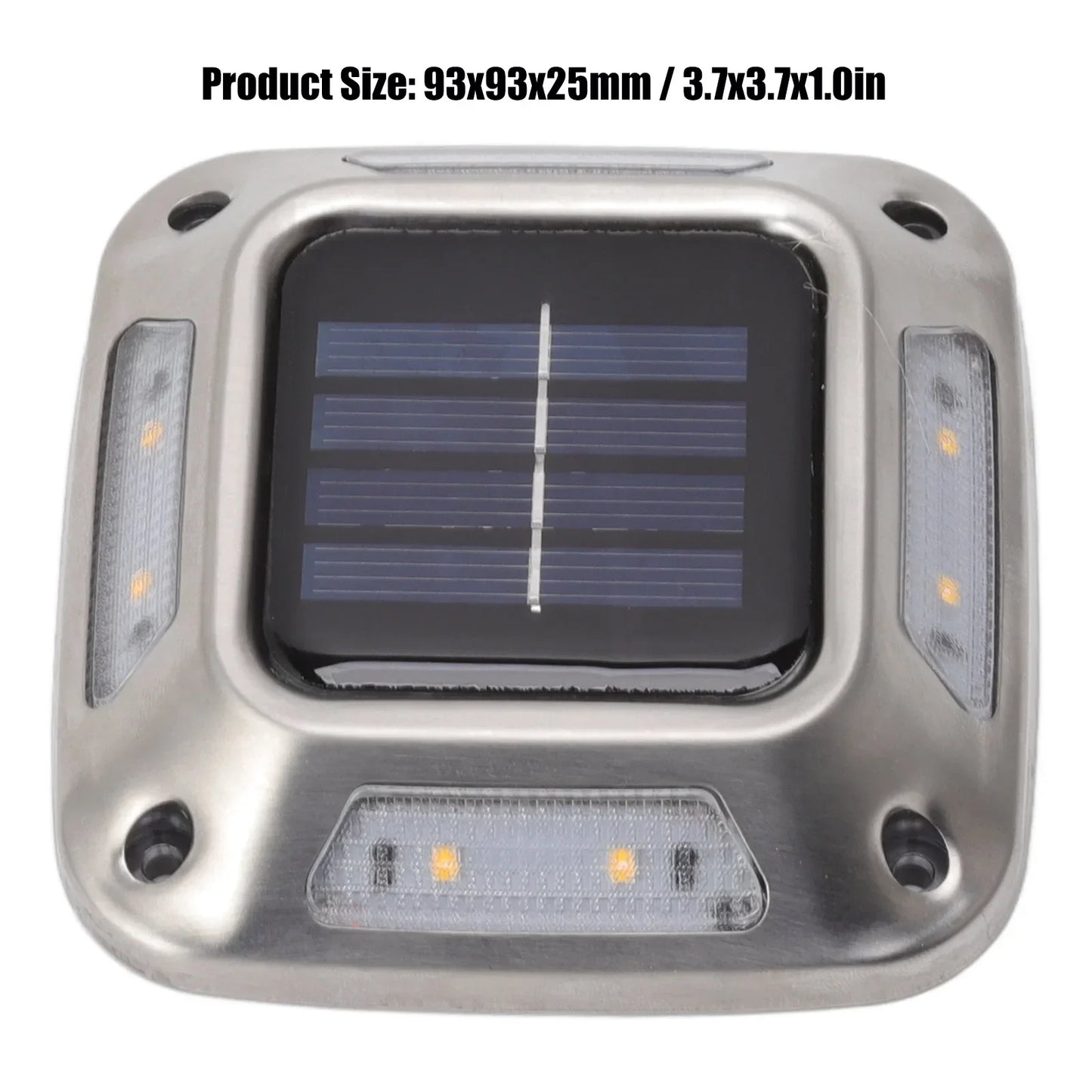 1PCS 8 LEDs Solar Ground Light Solar Light Waterproof Warm Light Solar Garden Lamp Outdoor Courtyards Driveway Marker Light