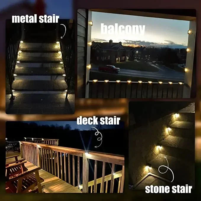 Solar Wall Lights Outdoor Fence Lights Wall Sconce Up Down Lighting Waterproof Outside for Deck House Yard Path Porch Stairs