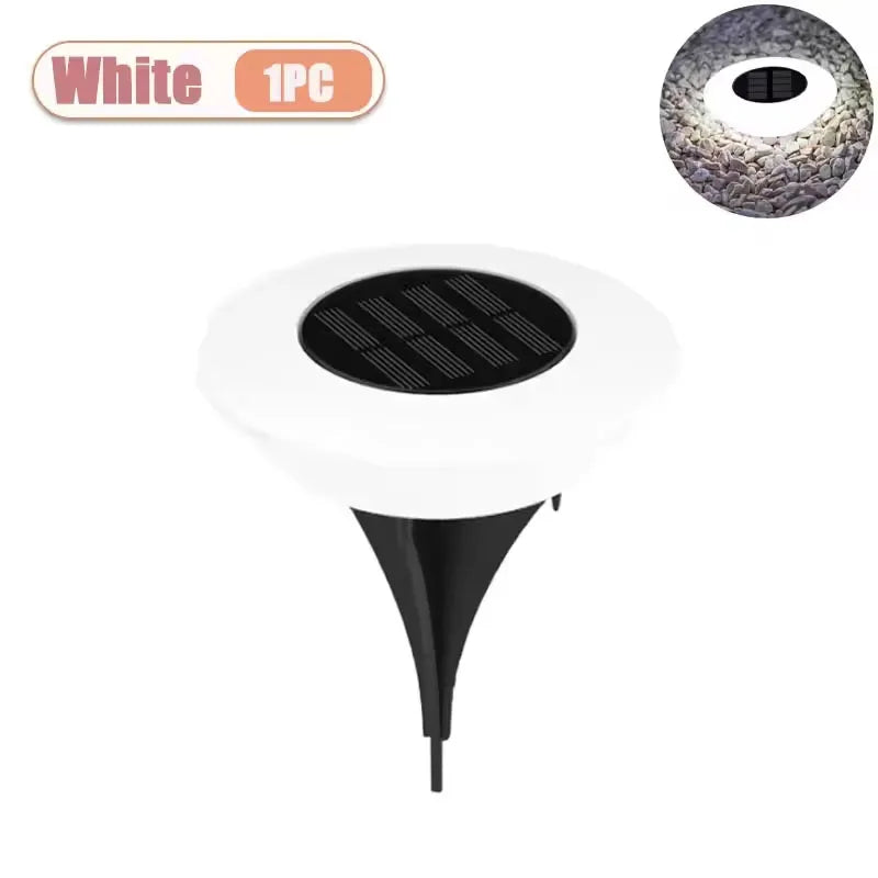 Solar Ground Lights 1/4Pack LED Lawn Lamp Outdoors Floor Lamp Landscape Light for Garden Pathway Yard Deck Camping Decor