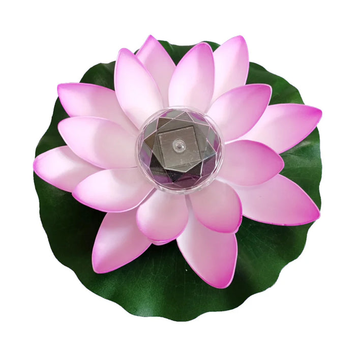 Artificial Floating Lotus Solar Powered Night Lights, Led Energy Saving Lamp, Garden Pool, Pond, Fountain Decor, Lantern Lights