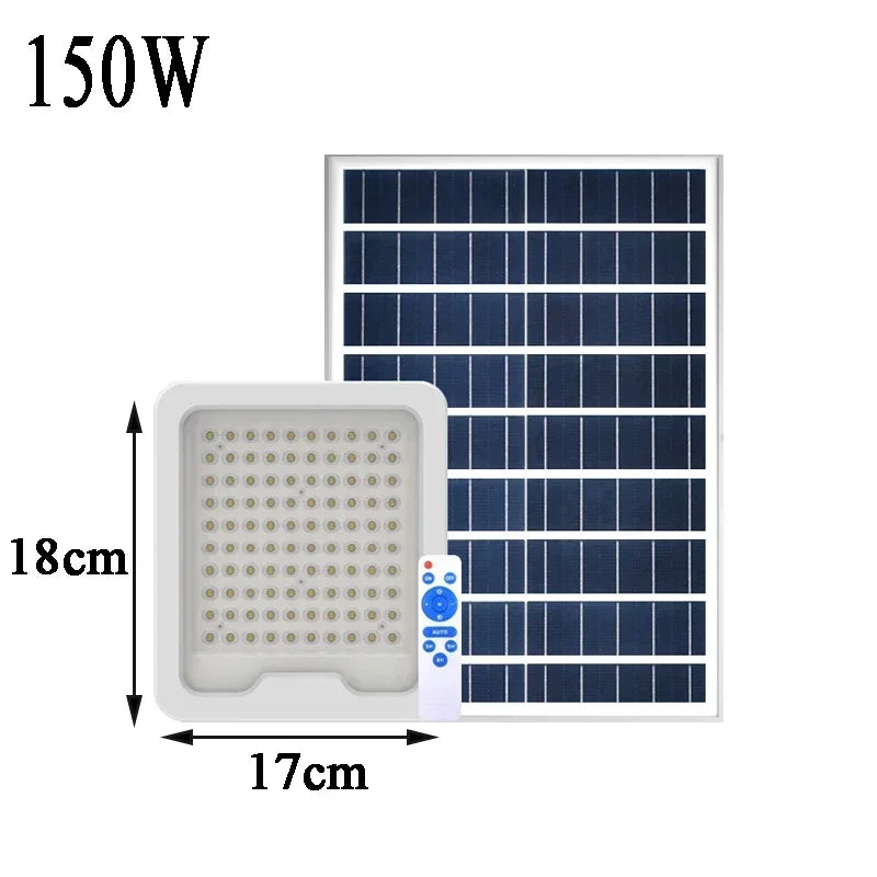 Solar Floodlights Garden Lamps High Pole Golf Course Projection Lights Split Remote Control Light Control Sensor LED Lights