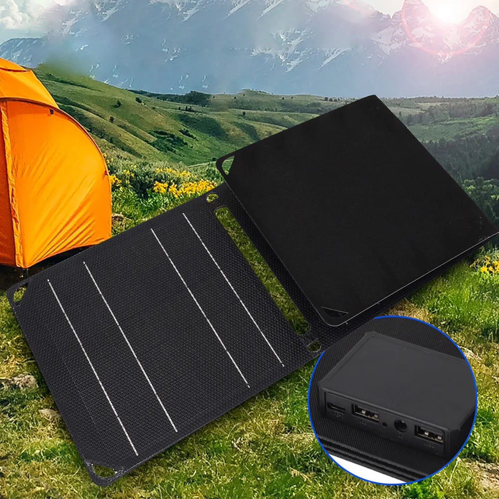 30W/40W 5V Portable Cell Phone Charge Panels PD 20W QC 3.0 5V 9V 12V Foldable Mobile Power Bank Charger for USB A C Power Bank