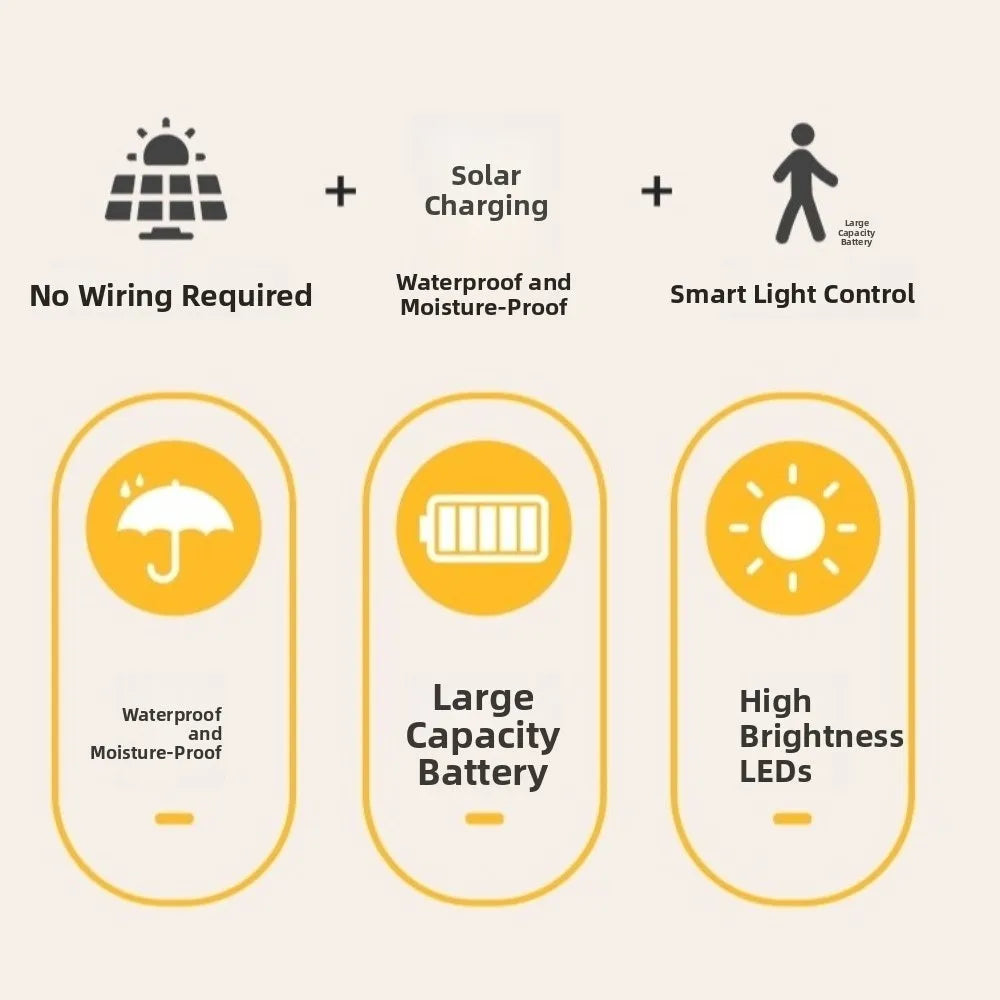 Waterproof Solar Flower Light Ground Mounted Warm light Simulation Flower Lamp with 3 Head Intelligent Light Sensing