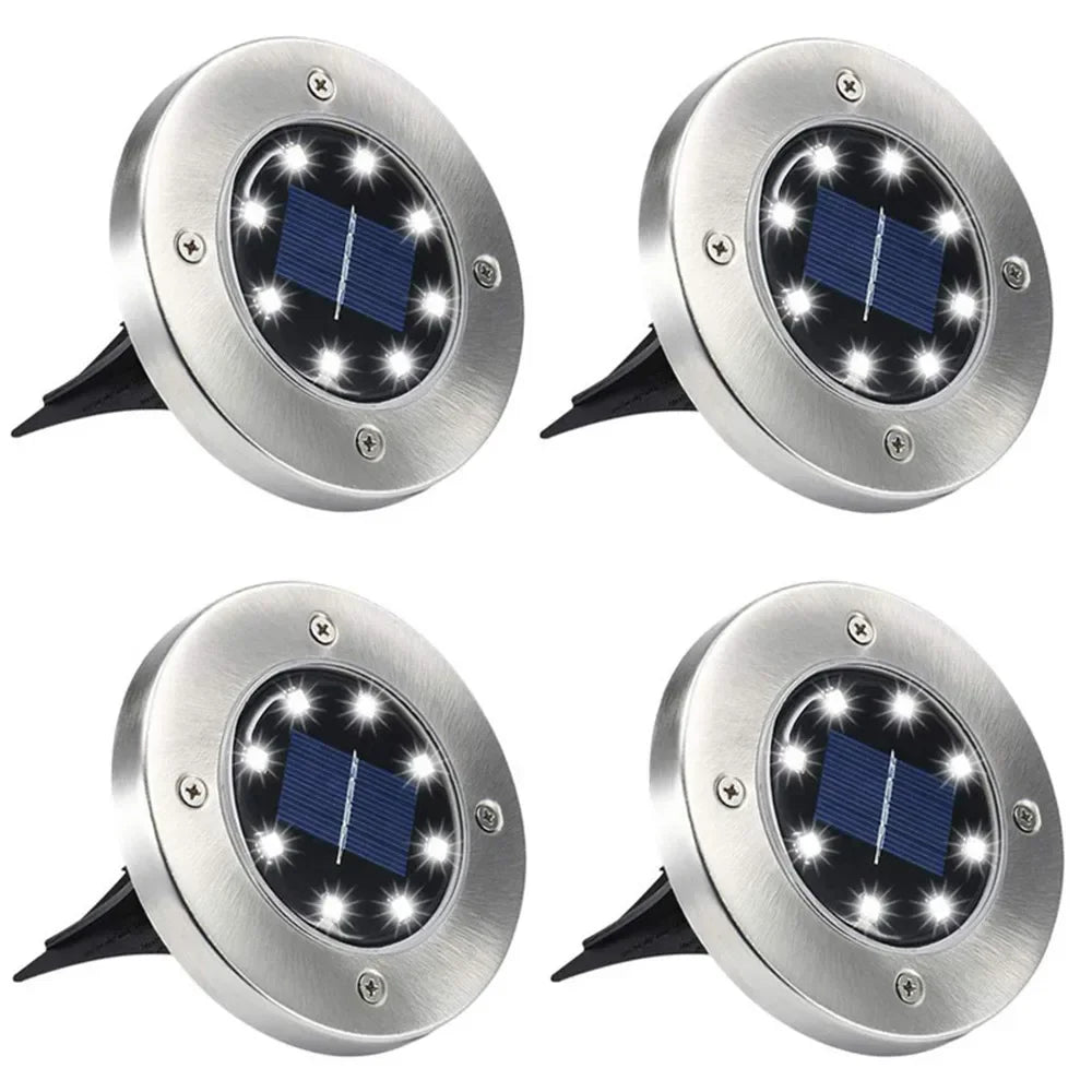 Solar Ground Light Garden Lamp Solar Powered Landscape Path Outdoor for Yard Backyard Lawn Patio Decorative Wedding Christmas