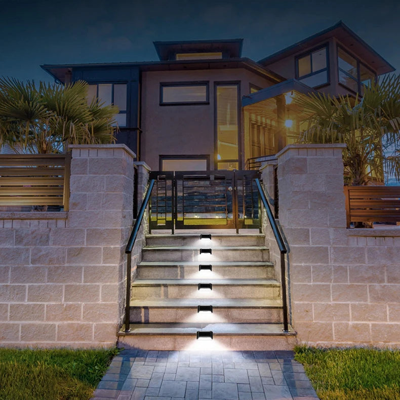 Solar Pathway Light,Outdoor Step Light,Garden Fence Light,Yard Decor,Stair Railing Lamp,Waterproof Solar LED,Patio,Hedge,Walkway