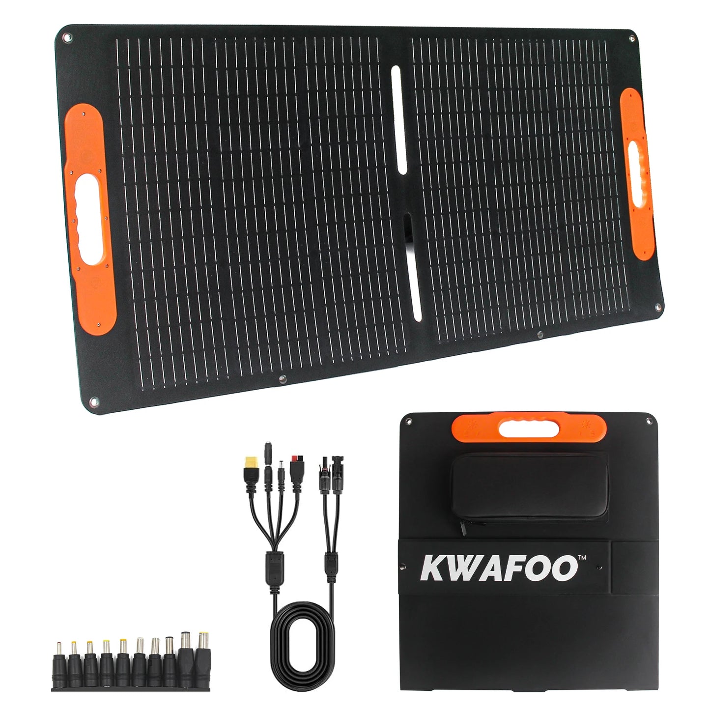 100W Portable Folding Solar Panels Cell Foldable Solar Charging Panel Complete Kit for RV Outdoor Tourism Camping Power Station