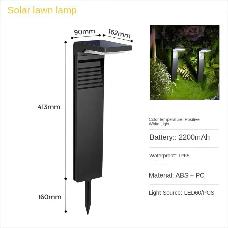 LED Solar Lawn Lights Outdoor Waterproof Courtyard Lights Garden Villas Residential Areas Decorative Areas