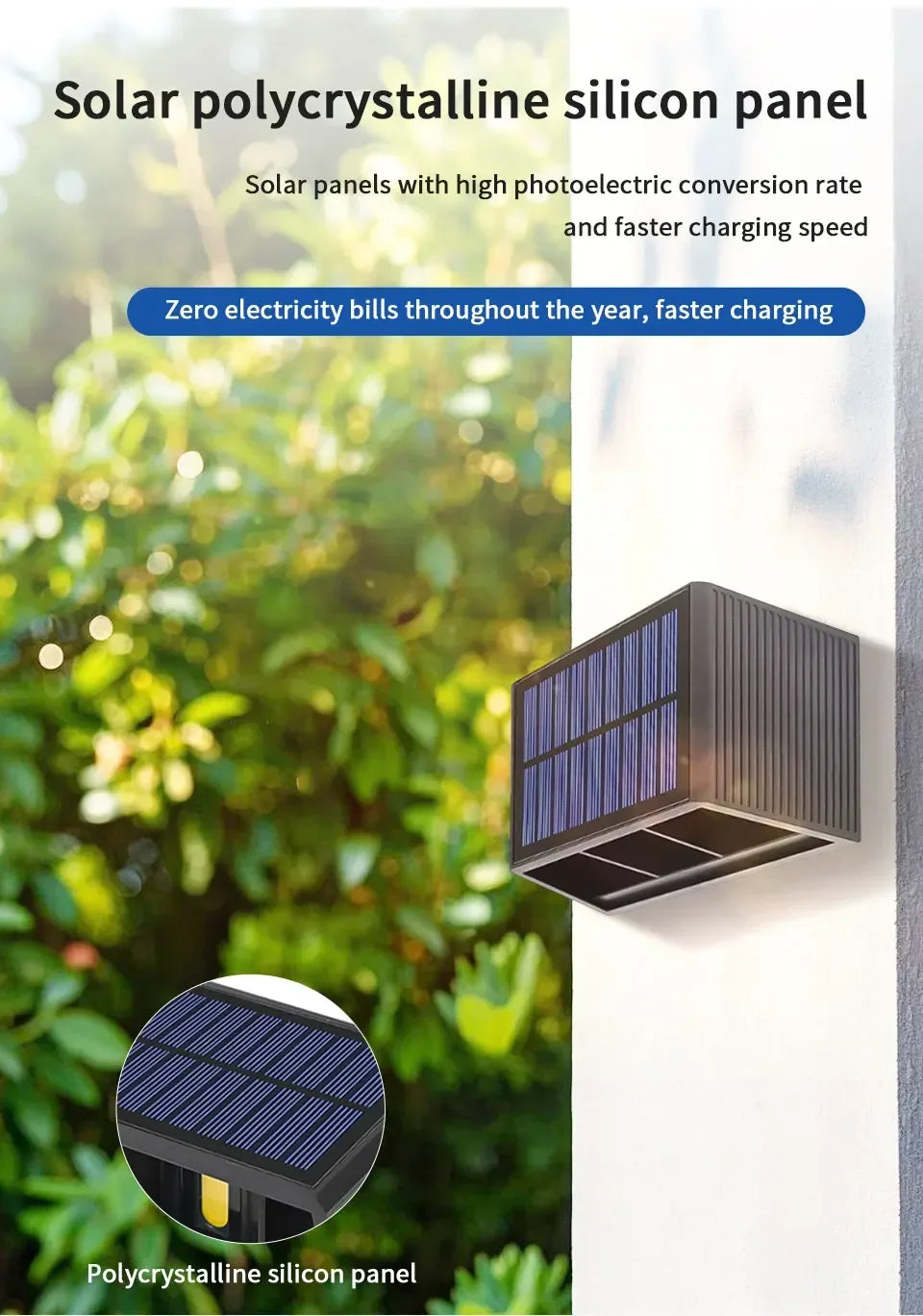 Outdoor Solar Fence Light LED Wall Lamp Waterproof Dusk to Dawn Deck Lights Outdoor Lighting For Garden Balcony Staircase Patio