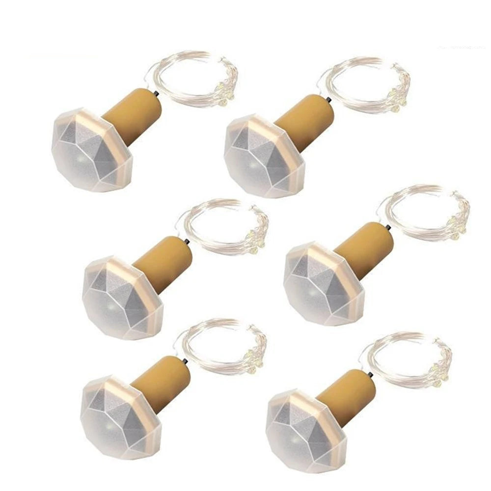Upgraded Solar Wine Bottle Lights LED Waterproof Copper Lights Fairy Cork String Lights for Christmas, Outdoor, Wedding Decor