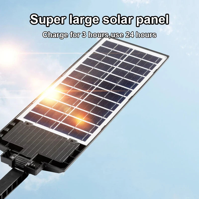 Powerful Solar Lights Outdoor Super Bright Solar Street Light 720 LED Solar Wall Lamp Solar Spotlight for Garage Garden Yard