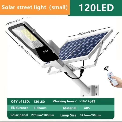 High quality outdoor solar street light with long-term operation, automatic sensing, waterproof, high-power solar street light