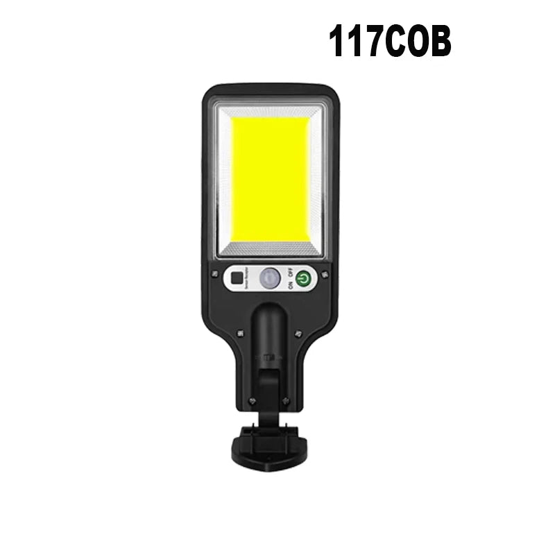 Solar Street Light Outdoor 3 Modes PIR Motion Sensor IP65 Waterproof Dusk To Dawn Suitable for Gardens Courtyards Lanes