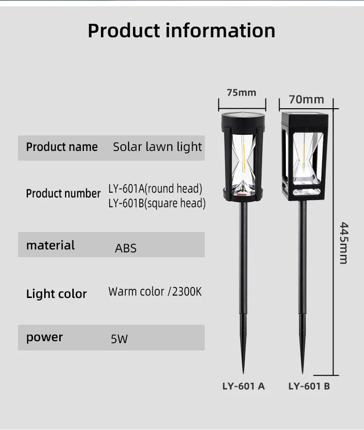 2PCS Solar Pathway Warm Lights Outdoor Waterproof Solar Powered Garden for Walkway Yard Backyard Landscape Lighting Decorative