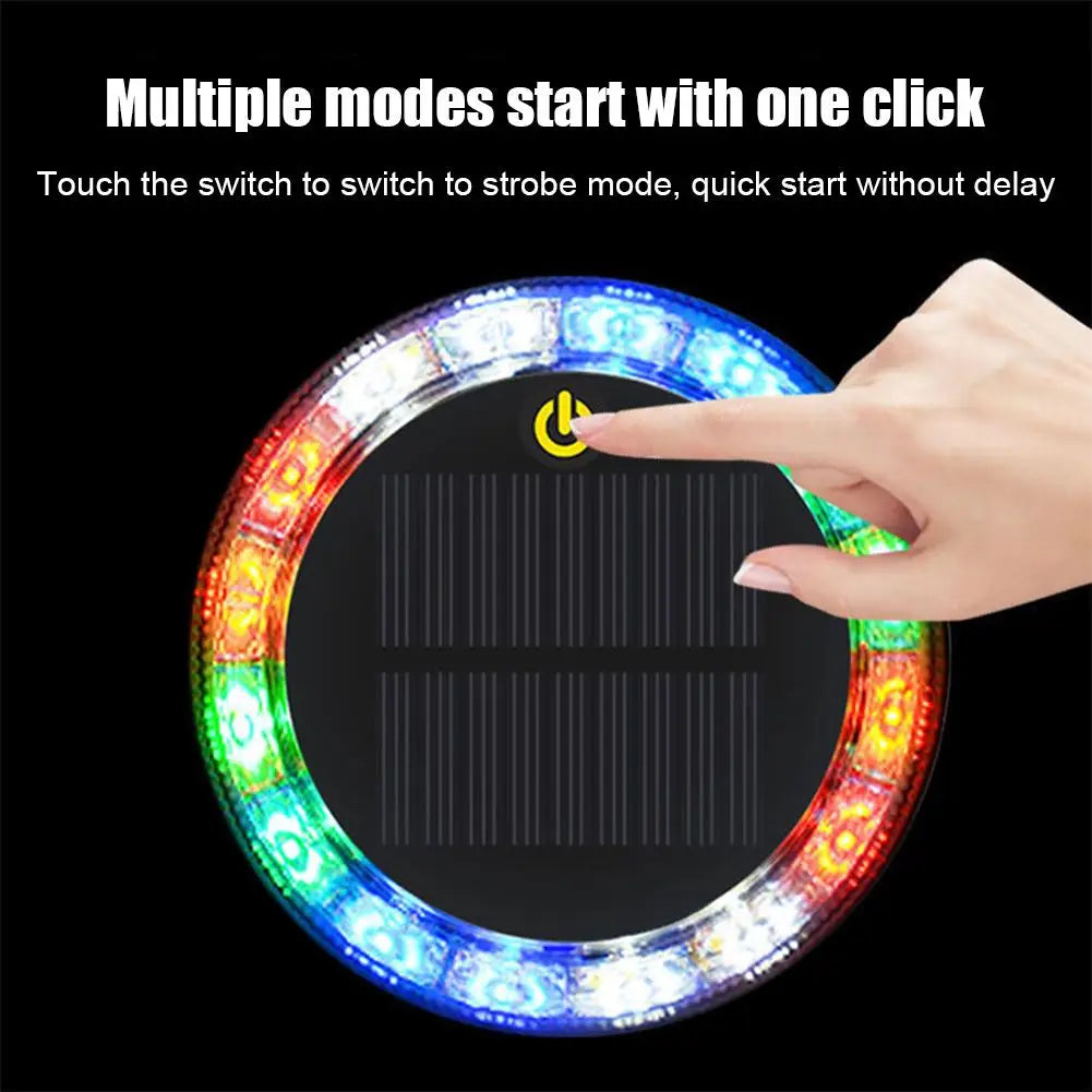 Car Solar Warning Light Multi Mode Touch Control Sensitive Flashing Lights Magnetic Light Sensing Car Accessories For Trucks SUV
