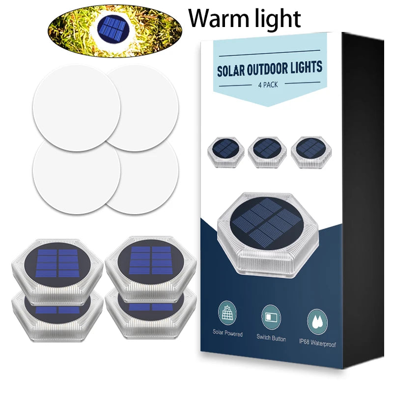 Solar Deck Lights Fence Post Solar Lights for Patio Pool Stairs Step and Pathway Deck Lights Solar Powered Outdoor Lights