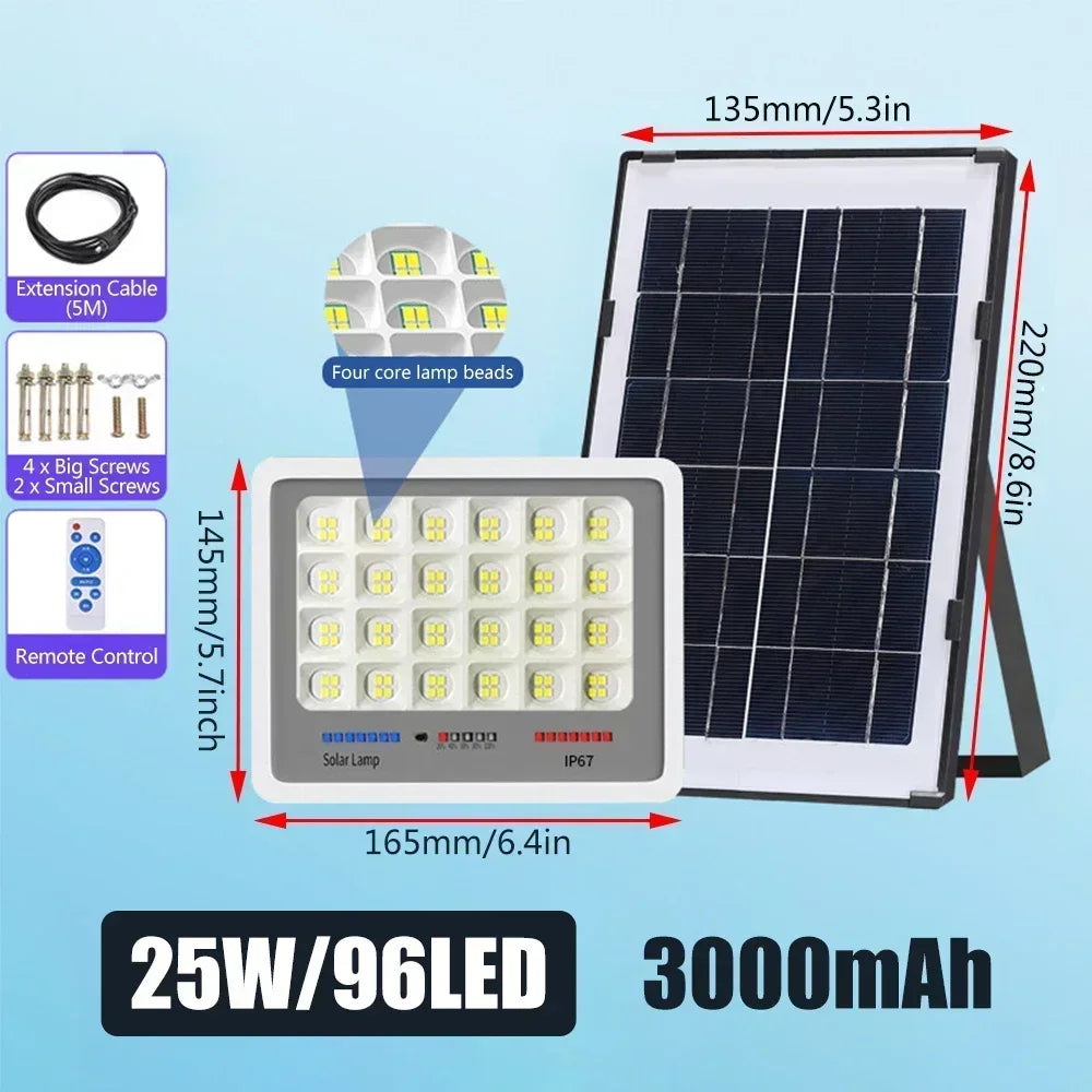 600LED Solar Street Light Super Bright Outdoor Waterproof Motion Sensor Garden Yard Decorative Lighting