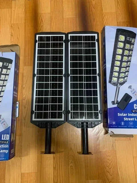 Powerful Solar Lights Outdoor 12000LM 598LED Motion Sensor Street Light 3Modes Waterproof IPX65 Garden Lamp With Remote Control
