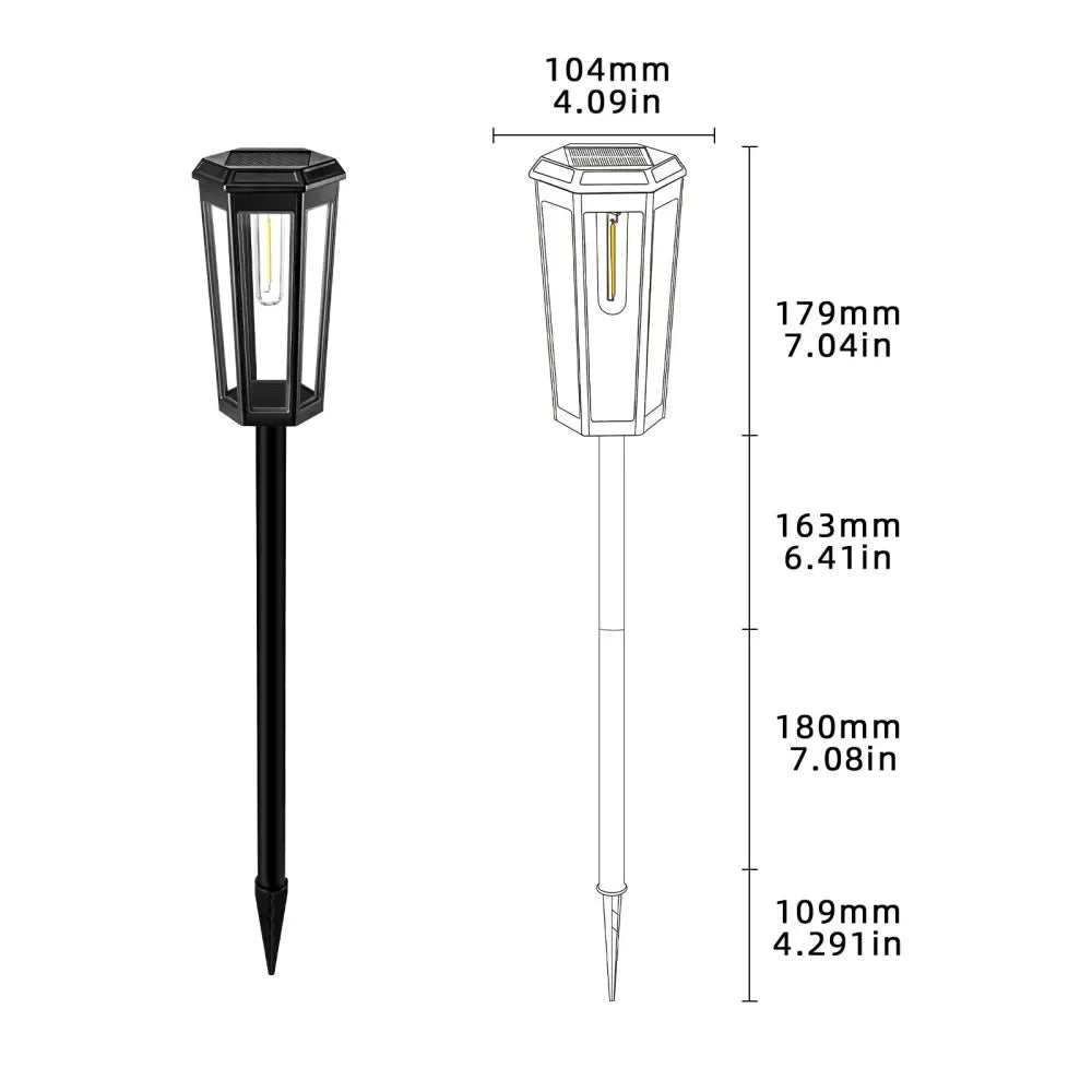 1/4/6 Pack Solar Pathway Lights Outdoor Solar Lights IP65 Waterproof Garden Lights Solar Lamp Outdoor Landscape Lamps for Lawn