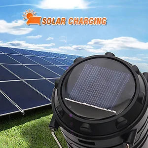 Solar Camping Lights COB Tent Lamp Portable Emergency Flashlight USB Rechargeable Waterproof Strong Light Fishing Hiking Torch