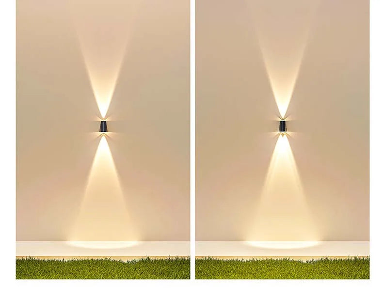 Solar Wall Lights Outdoor Garden Lighting External Solar Powered Led Outdoor Lamp Wall Sconces Yard and Garden Decors Decoration