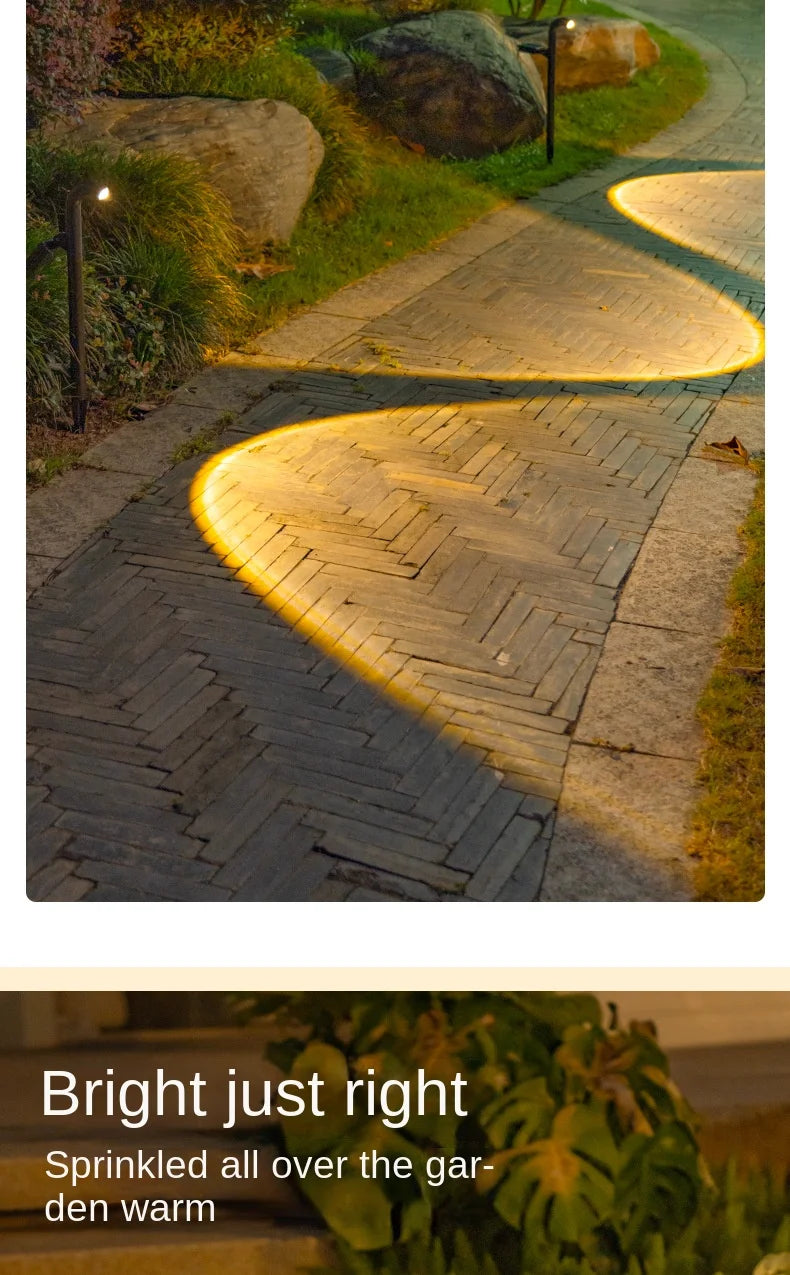 Durable Solar Pathway Lights for Driveway and Garden Landscape