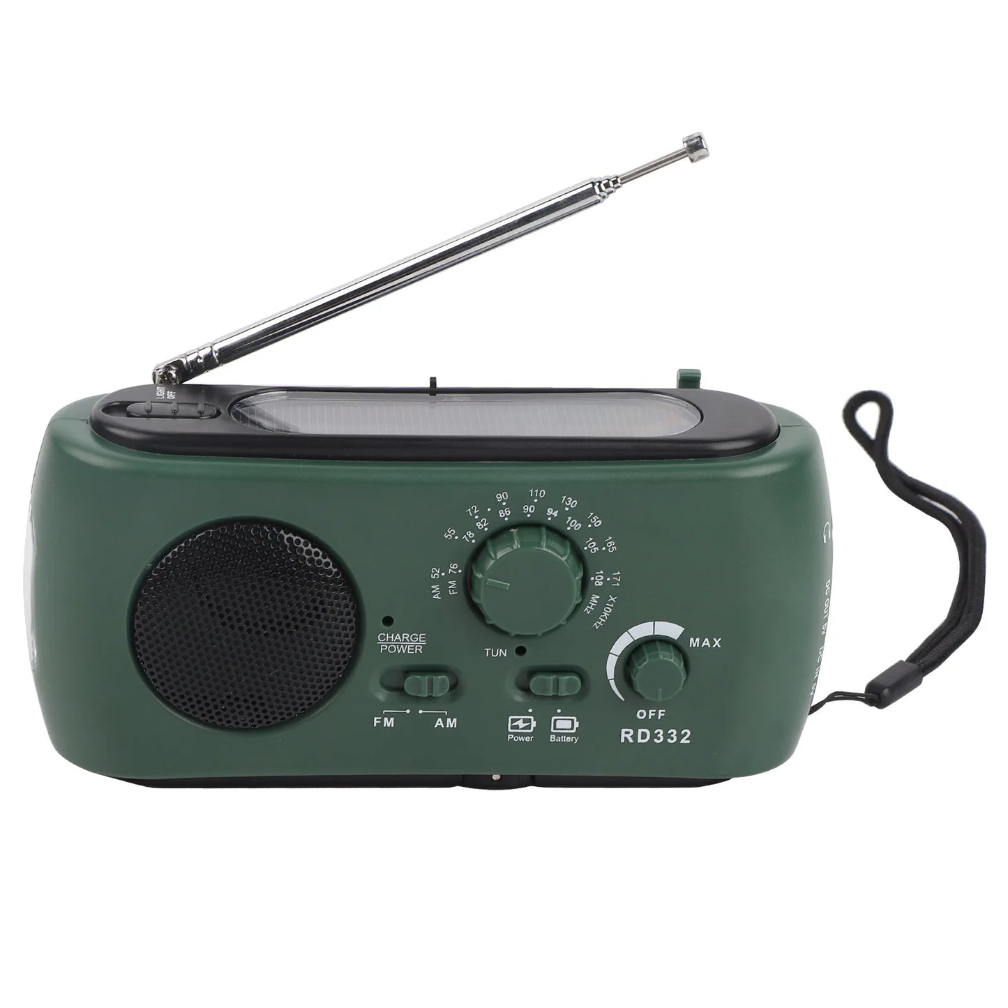 Solar Hand Crank AM/FM Radio with LED Flashlight Emergency Phone Solar Radio with Flashlight Hand Crank Solar Flashlight