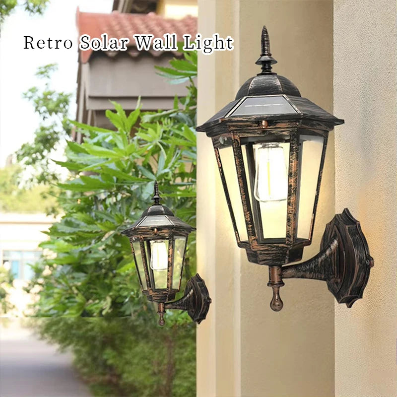 1 Pack of Solar Outdoor Light Garden Sunshine Wall Lights Home House Balcony Dusk to Dawn Sports Sensor Wall Lanterns Front Corridor Outer Wise Fence Lights
