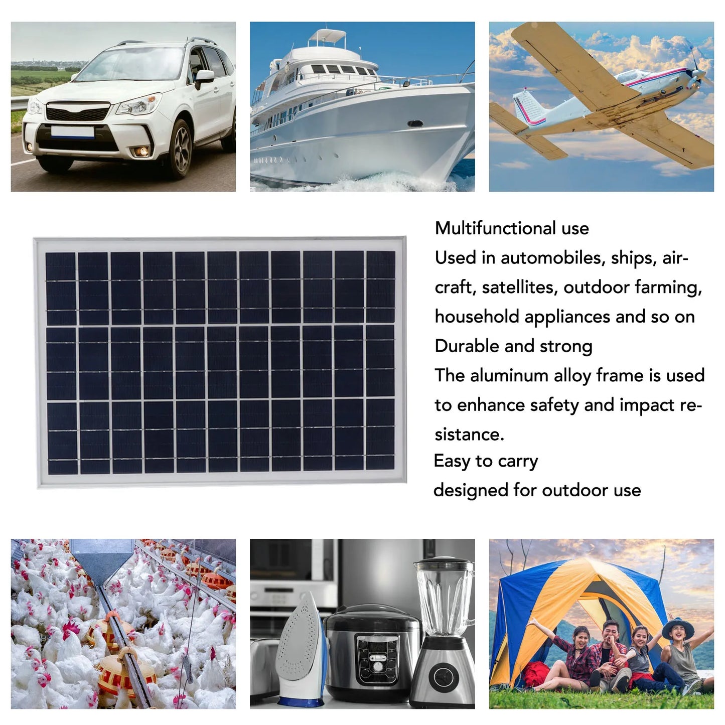 25W Portable Solar Panel Charging Board High Conversion Efficiency Waterproof Durable Solar Panel For Cars Ships Aircraft