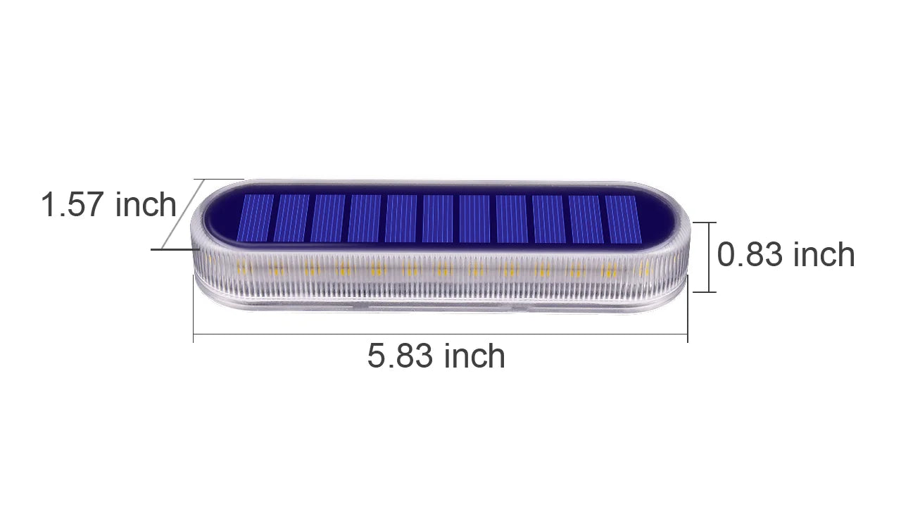 Solar Deck Lights 4 Pack Outdoor Step Lights Waterproof IP68 Led Solar Garden Lights for Railing Stairs Fence Yard Patio Pathway