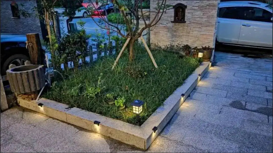 Solar Light Outdoor Stair Wall Step LED Street Garden Balcony Decoration Waterproof Stairs Fence Lamp