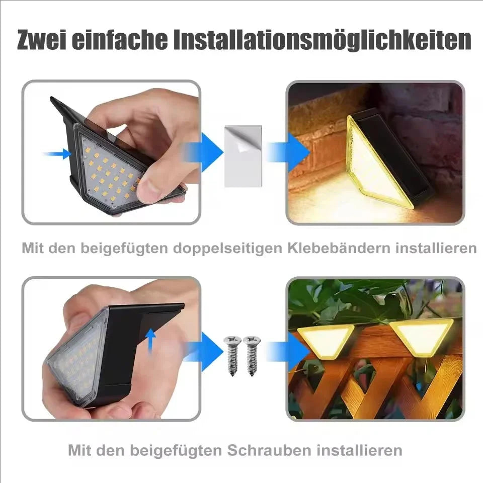 Solar Pathway Light Waterproof Upgraded Walkway Landscape Outdoor Auto On/Off Deck Lights for Yard Lawn Patio Garden Decoration