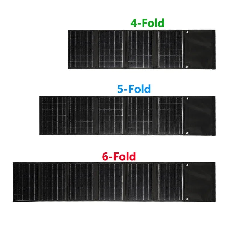1000W Foldable Solar Panel Portable Solar Cell Folding Bag With USB+DC 18V For Outdoor Hiking Camping Mobile Phone Charging