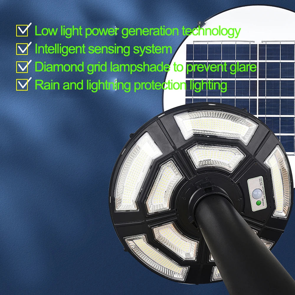 Solar outdoor street lamp UFO solar street lamp garden lamp with sensorintelligent light sensesuitable for all kinds of scenes