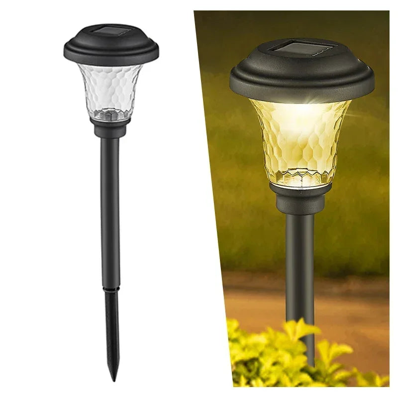 Solar Light Outdoors New Garden Lamps Powered Waterproof Landscape Path for Yard Backyard Lawn Patio Decorative LED Lighting