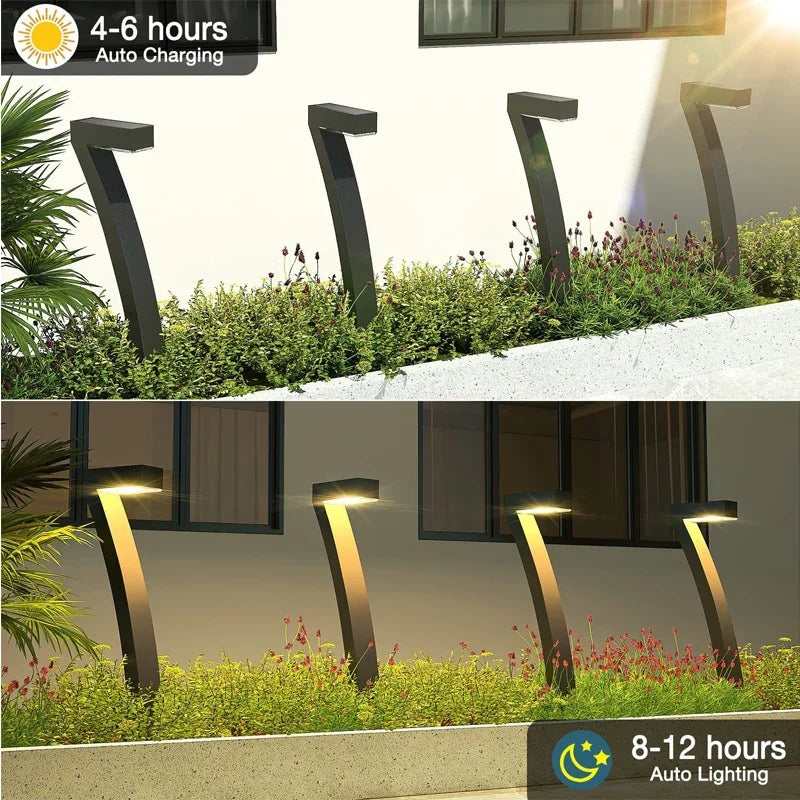 1-12 Pcs LED Solar Powered Spotlight IP65 Waterproof Lawn Lamps Warm Light Projection Path Lamp for Yard Patio Garden Decor