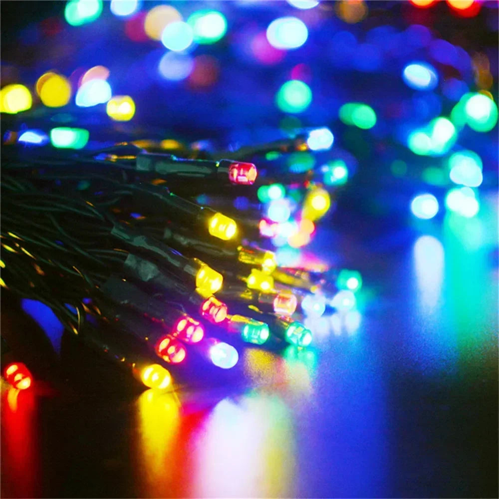 Solar String Light Fairy Garden Waterproof Outdoor Garland for Party Holiday Party Home Decoration Garland Wedding