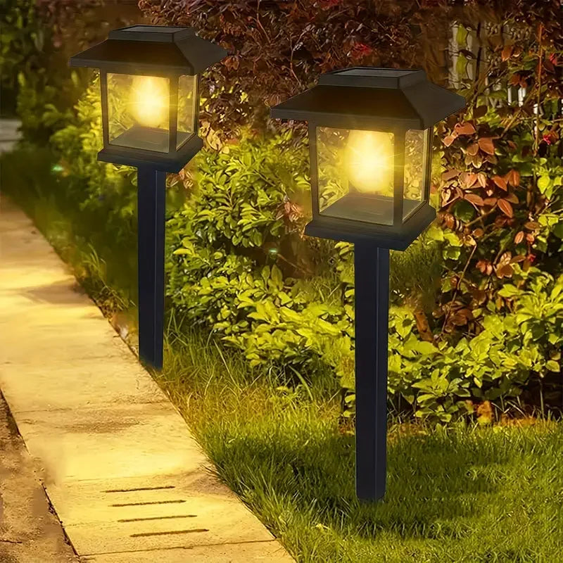 Solar Lights Outdoor Waterproof Auto on/Off Solar Pathway Lights for Garden Landscape Path Yard Patio Driveway Walkway Decor