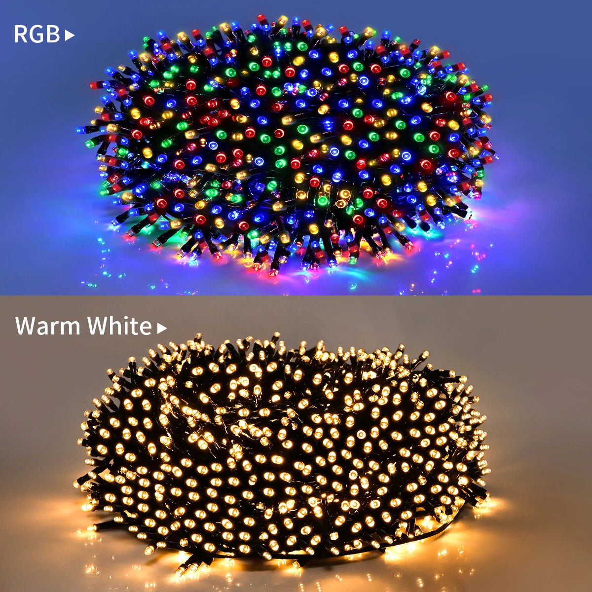 328ft Fairy LED Solar String Lights Outdoor, 8 Modes, USB Charge & Remote, Waterproof For Garden Balcony Garland Christmas Patio